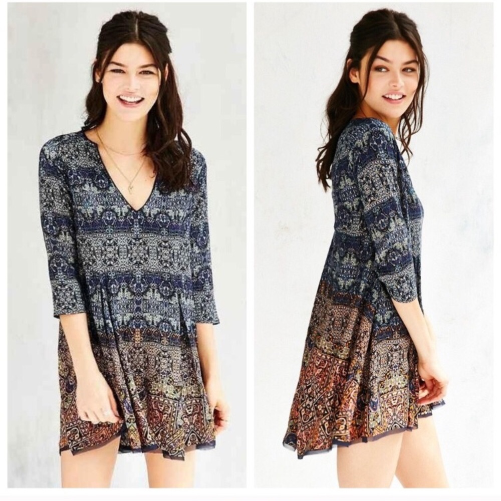 Boho Urban Outfitters Print Dress